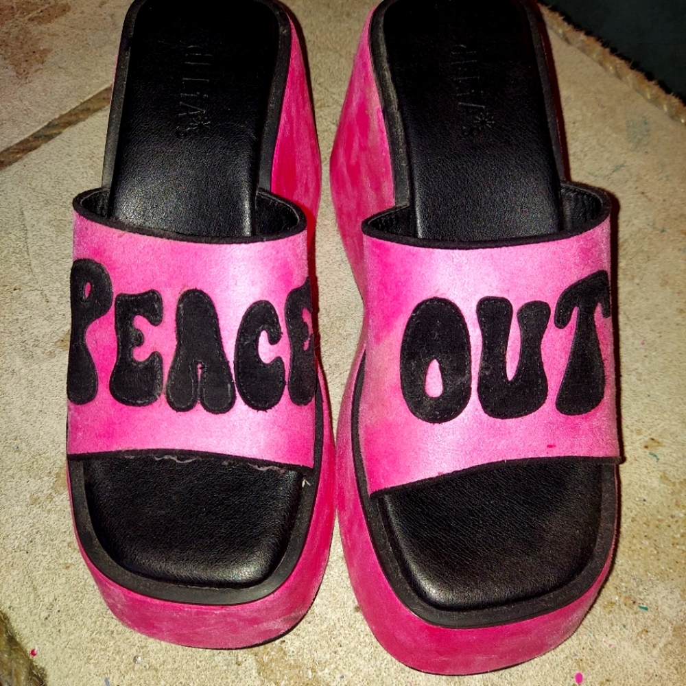 Delia's By Dolls Kill Platform Slides - image 1